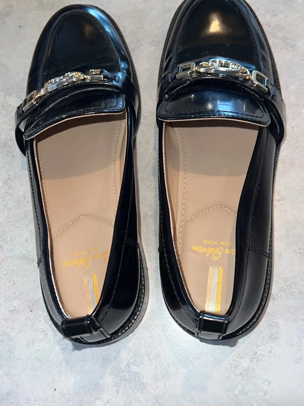 Sam Edelman Womens Leather Christy Loafer Sz 8.5 black